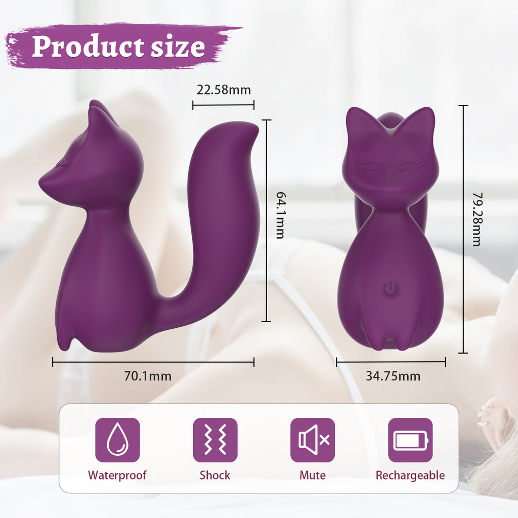 Silk Nite™ Foxie Mini Vibrator – Cute Compact Pleasure Massager
