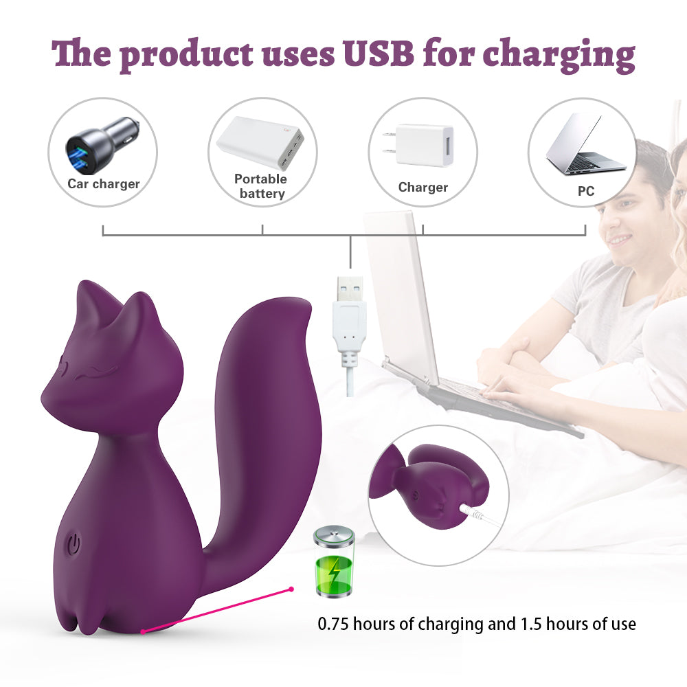 Silk Nite™ Foxie Mini Vibrator – Cute Compact Pleasure Massager